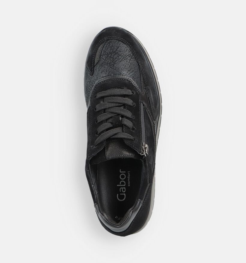 Gabor Chaussures à lacets en Noir pour femmes (360294) - pour semelles orthopédiques