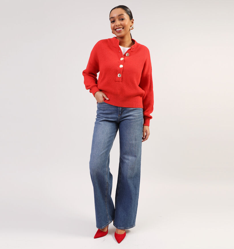 Vila Ching Pull en Rouge pour femmes (351814)