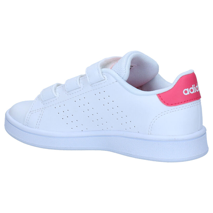 adidas Advantage C Baskets en Blanc pour filles (319539) - pour semelles orthopédiques