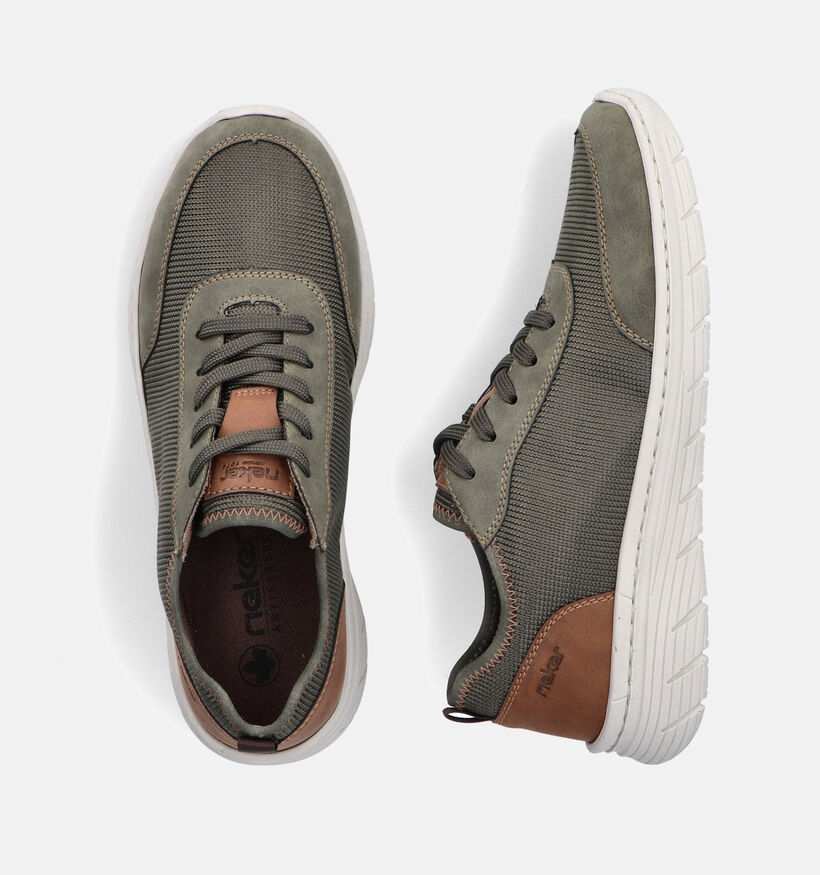 Rieker Chaussures à lacets en Vert kaki pour hommes (355126)