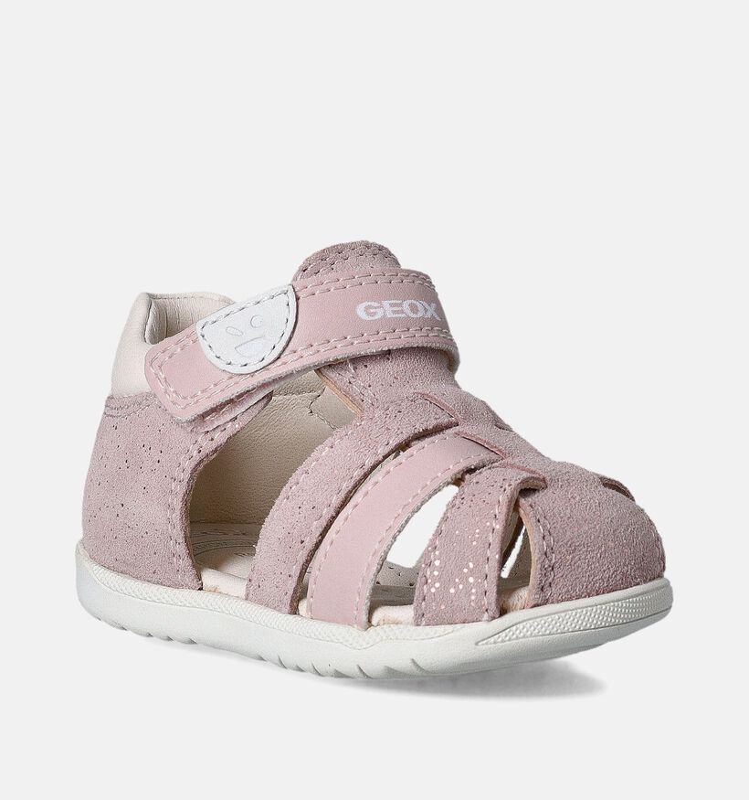 Geox Macchia Sandales pour bébé en Rose pour filles (356393)