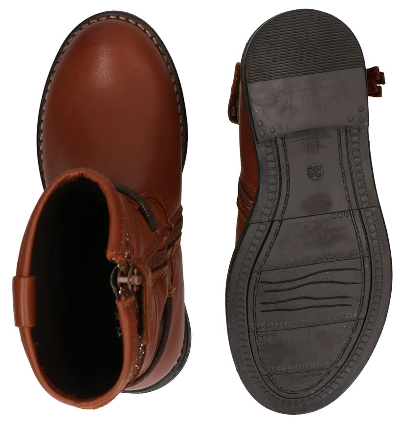 Little David Zafira Cognac Laarzen in leer (282862)