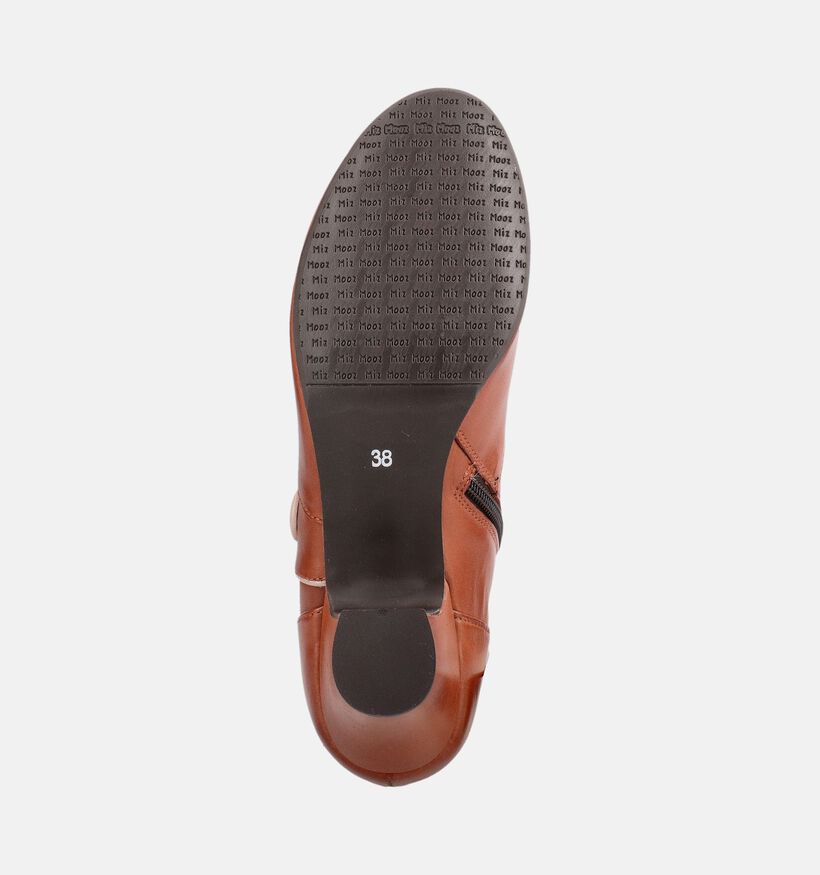 Miz Mooz Ferry Cognac Enkellaarzen met Hoge Hak voor dames (381360)