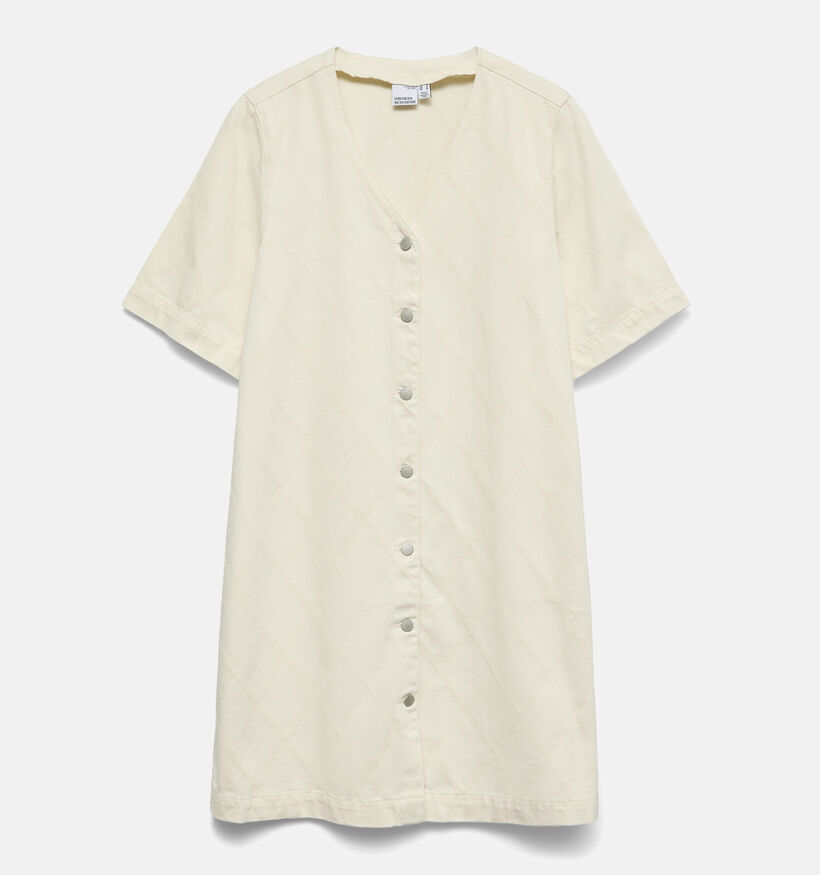 Vero Moda Fonda Ecru Jurk voor dames (378417)