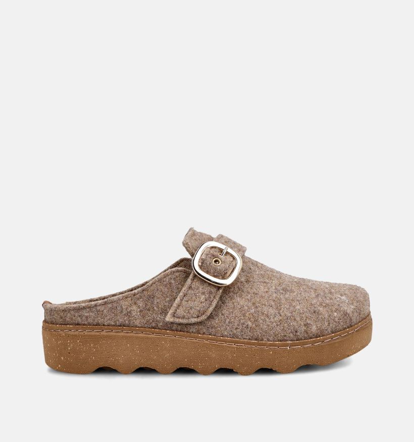 Rohde Foggia Pantoufles ouvertes en Beige pour femmes (380032) - pour semelles orthop&eacute;diques
