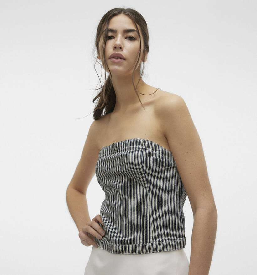 Vero Moda Ziva Débardeur corset en Bleu pour femmes (342043)