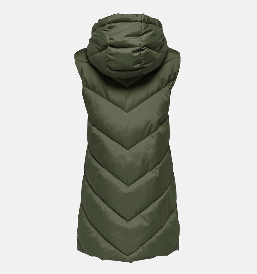 JDY Skylar Hood Kaki Lange Bodywarmer voor dames (359921)