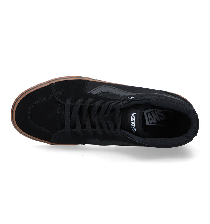 Vans Filmore Hi Baskets de skate en Bleu pour hommes (337030)