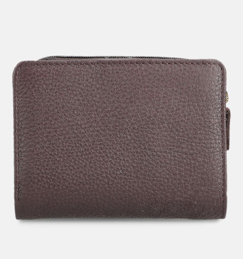 Crinkles Bordeaux Portemonnee met Rits voor dames (381748)