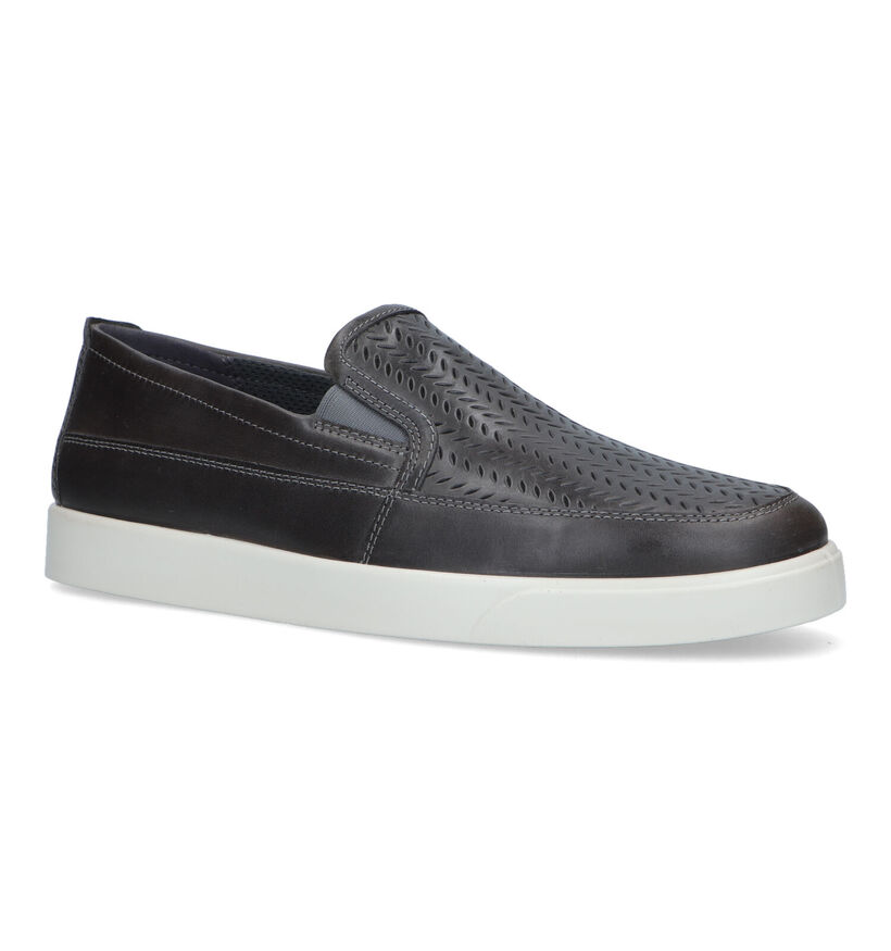 ECCO Street Lite M Chaussures à enfiler en Cognac pour hommes (321461) - pour semelles orthopédiques