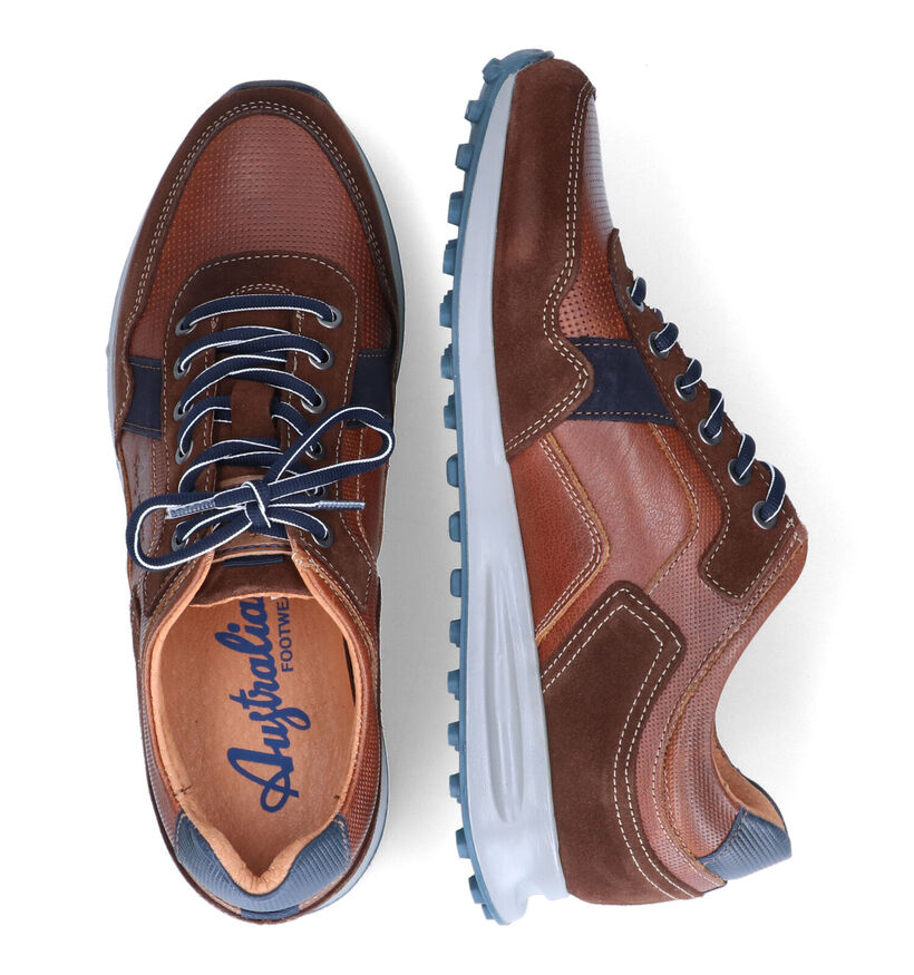 Australian Rebound Chaussures à lacets en Bleu pour hommes (306714) - pour semelles orthopédiques