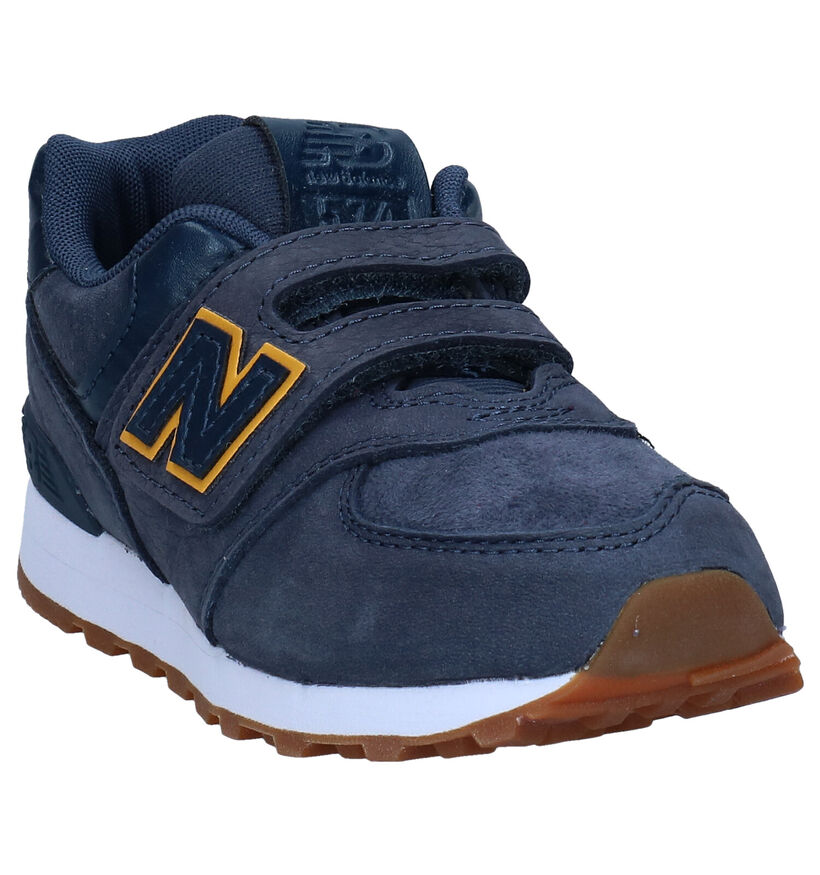 New Balance YV574 Blauwe Sneakers in daim (276847)