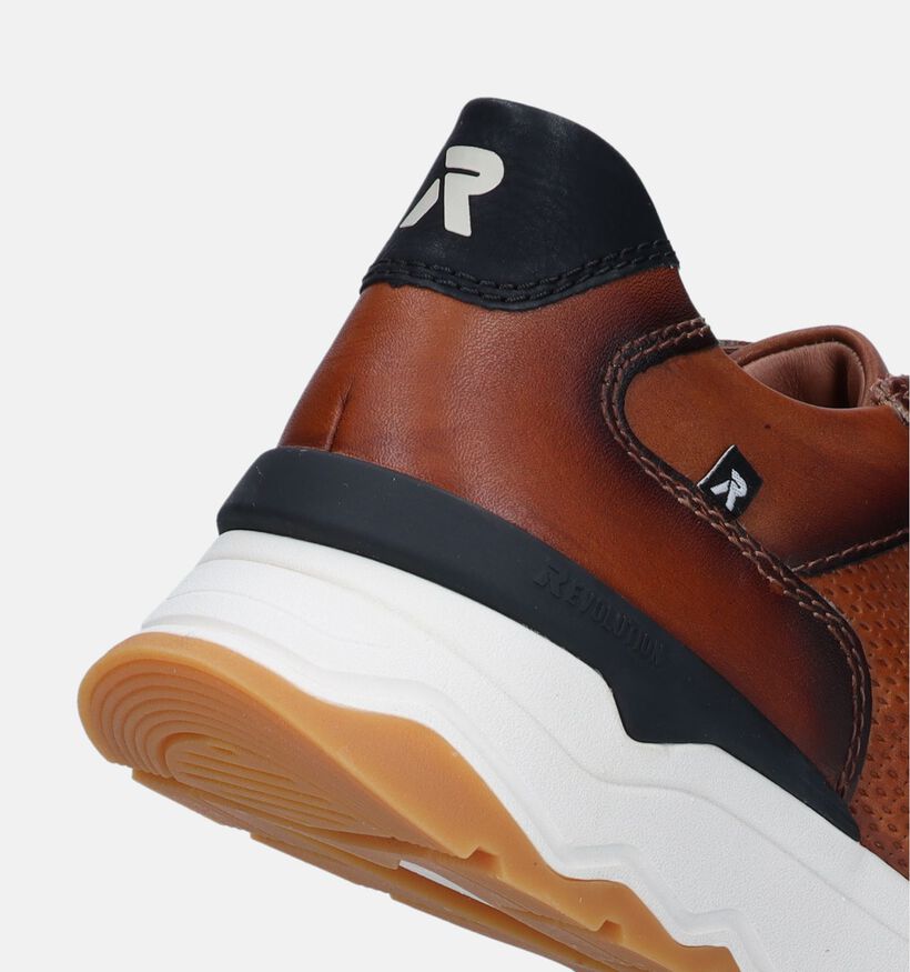 Rieker R-Evolution Chaussures à lacets en Cognac pour hommes (336245) - pour semelles orthopédiques