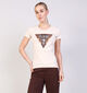 Guess Donkerbeige T-shirt voor dames (364383)
