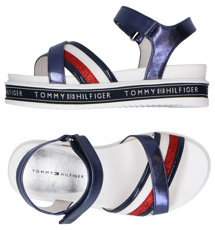 Tommy Hilfiger Blauwe Sandalen in kunstleer (285692)