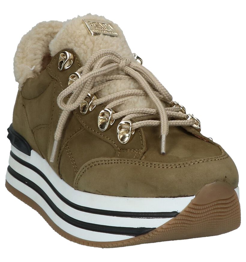 Scapa Kaki Sneakers in daim (227354)