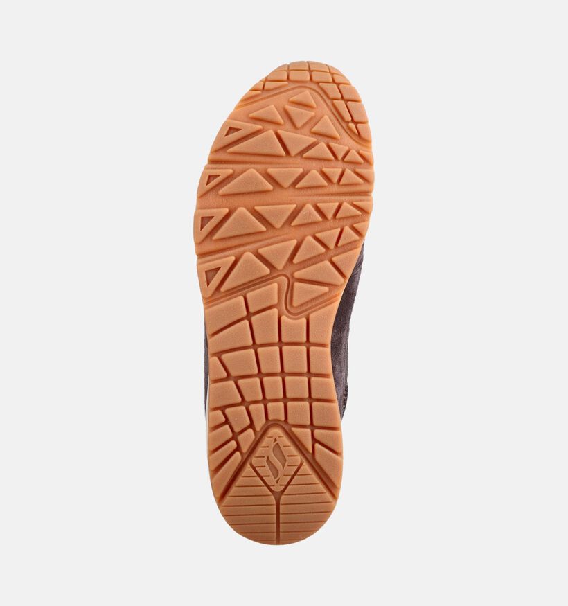 Skechers Uno Stacre Shine Baskets montantes en Marron pour femmes (376923) - pour semelles orthop&eacute;diques
