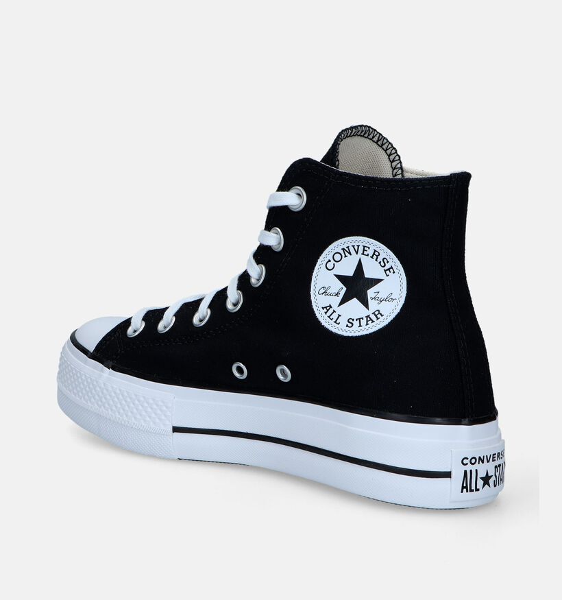 Converse Chuck Taylor All Star Lift Platform Zwarte Sneakers voor dames (341705)