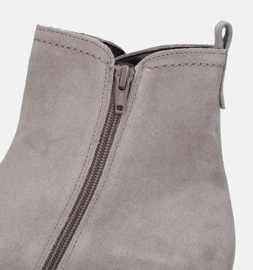 Gabor Bottines plates en Gris pour femmes (331218) - pour semelles orthopédiques