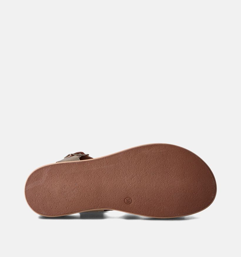Inuovo Sandales plates en Or pour femmes (356461)
