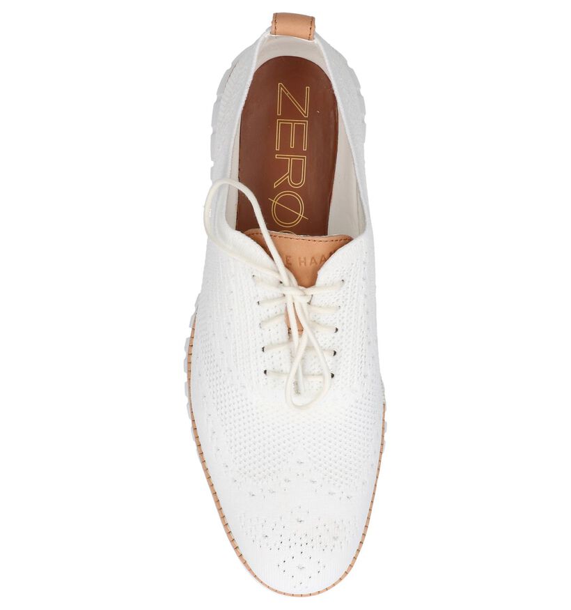 Witte Veterschoenen Cole Haan Zerogrand in stof (240724)