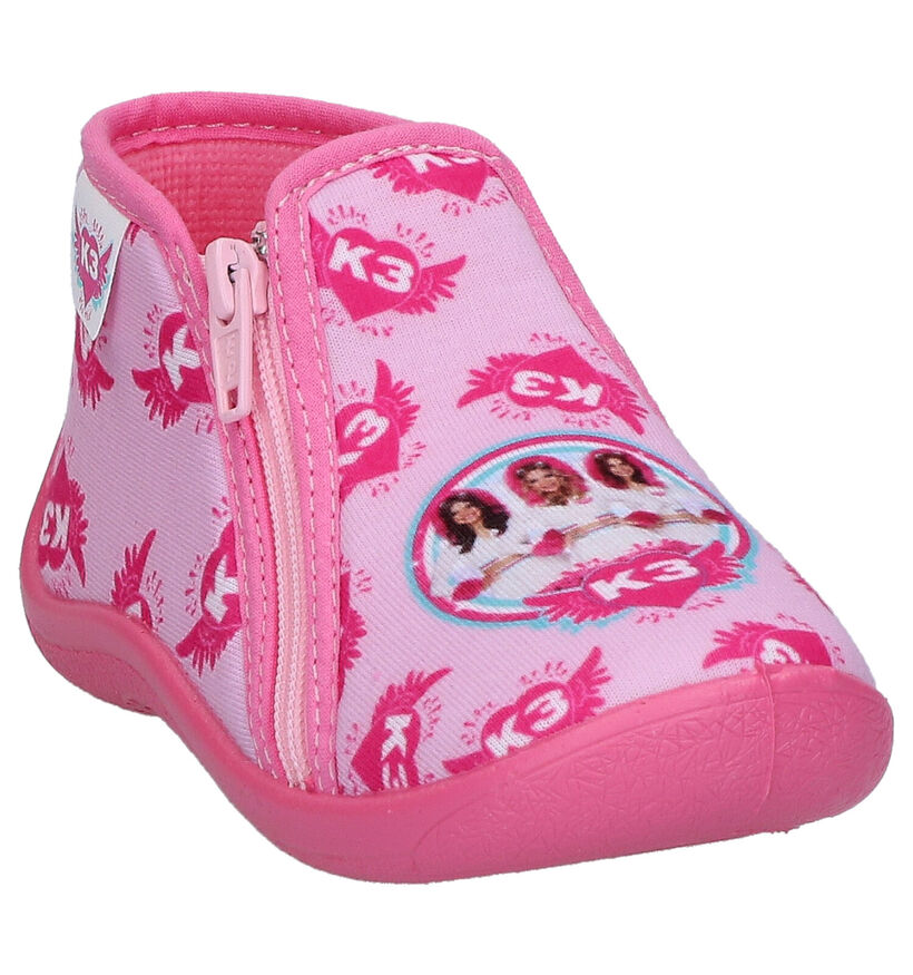 K3 Roze Pantoffels in stof (275766)