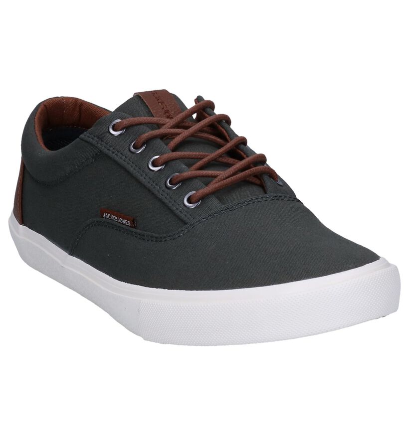 Jack & Jones Vision Mixed Blauwe Veterschoenen in stof (286410)