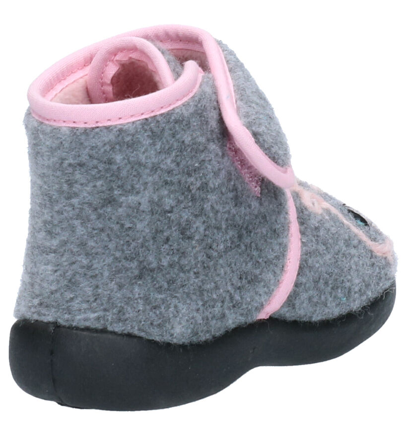 Milo & Mila Pantoufles fermées en Rose clair en textile (254987)