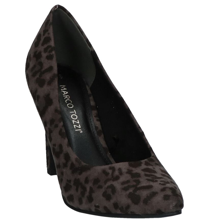 Marco Tozzi Talons hauts en Gris foncé en textile (234253)