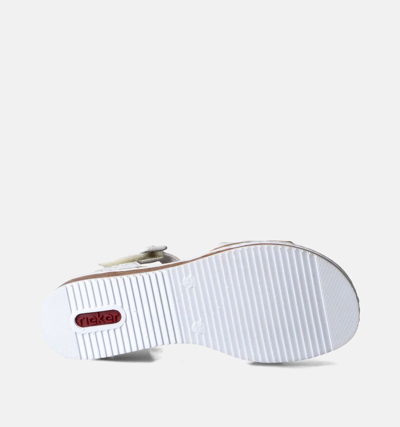 Rieker Witte Sandalen met Sleehak voor dames (354934)