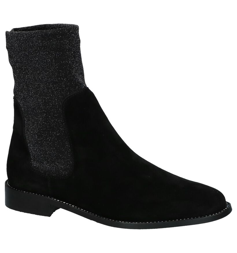 Love Zwarte Chelsea Boots in daim (231316)