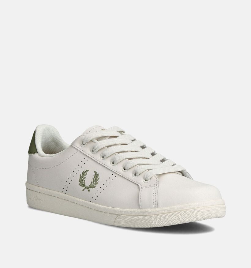 Fred Perry Witte Veterschoenen voor heren (358612) - geschikt voor steunzolen
