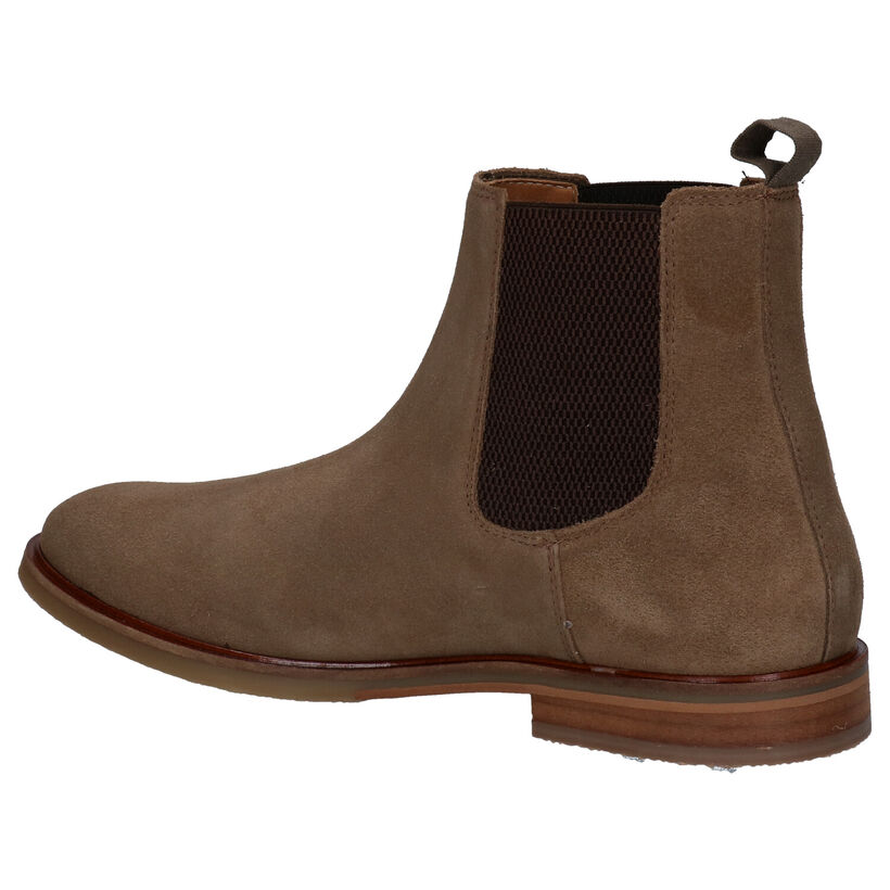 Bullboxer Bottines Chelsea en Brun foncé pour hommes (312624) - pour semelles orthopédiques