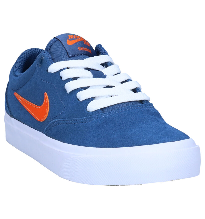 Nike SB Charge Zwarte Sneakers in nubuck (274612)