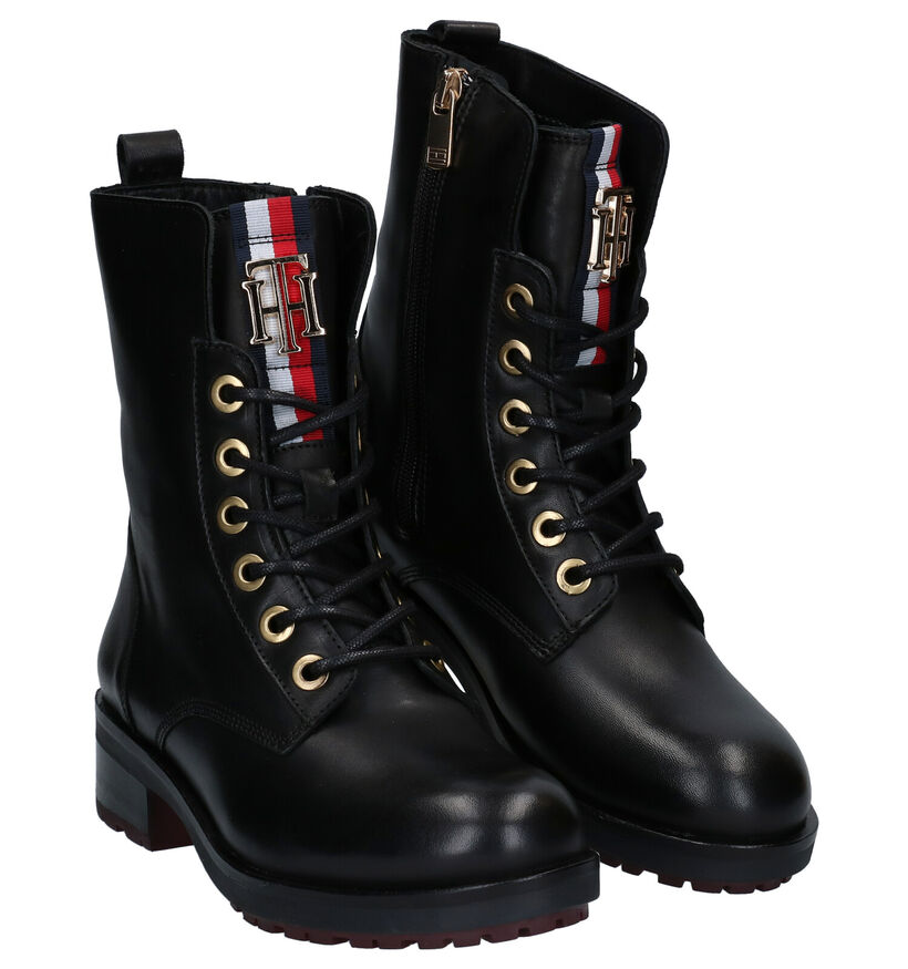 Tommy Hilfiger Essential Zwarte Boots in leer (279975)