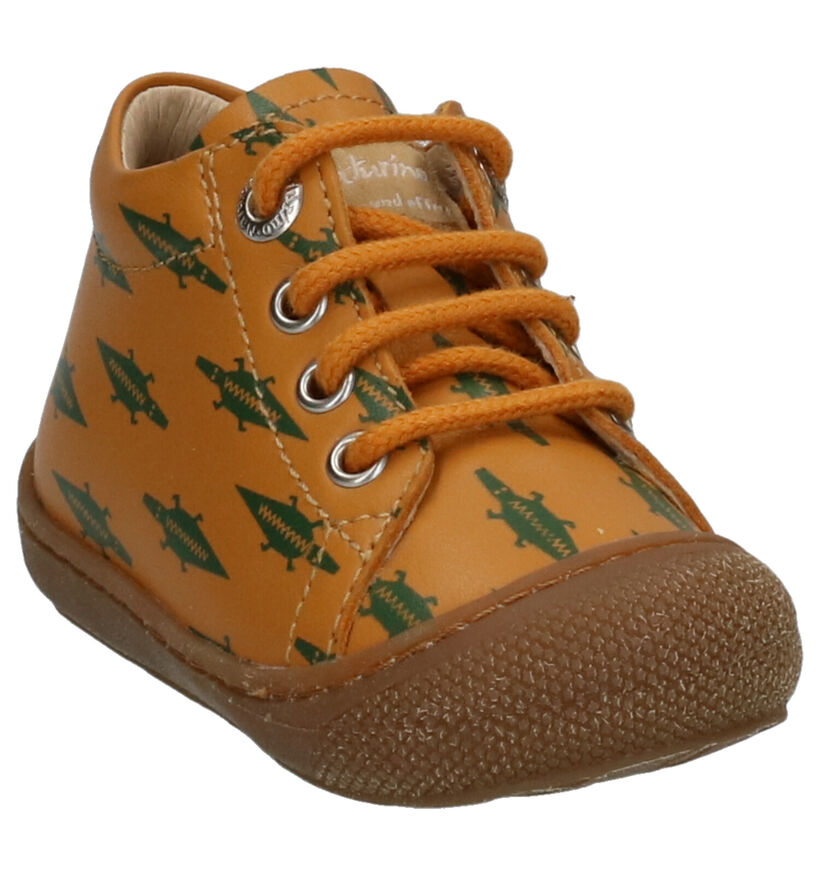 Naturino Cocoon Cognac Bottines voor jongens, meisjes (324034) - geschikt voor steunzolen