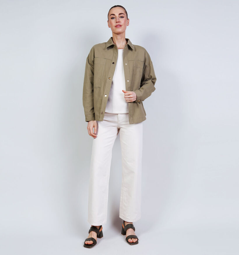 The Shirt Project Jacket Smiley Manteau court en Vert pour femmes (374349)
