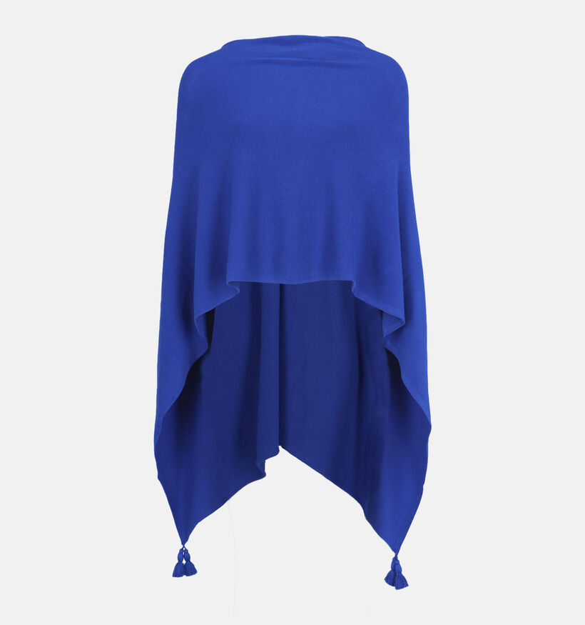 comma Blauwe Poncho voor dames (337499)