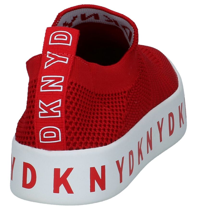 Witte Slip-on Sneakers DKNY Brea in stof (238291)