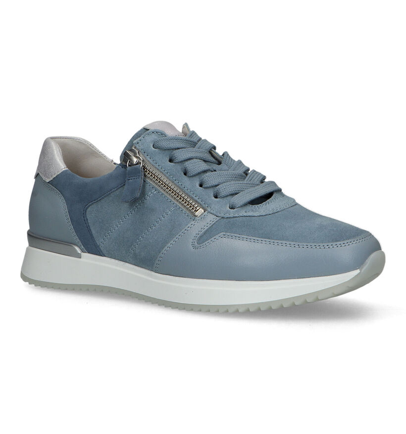 Gabor Best Fitting Blauwe Veterschoenen in leer (323430)