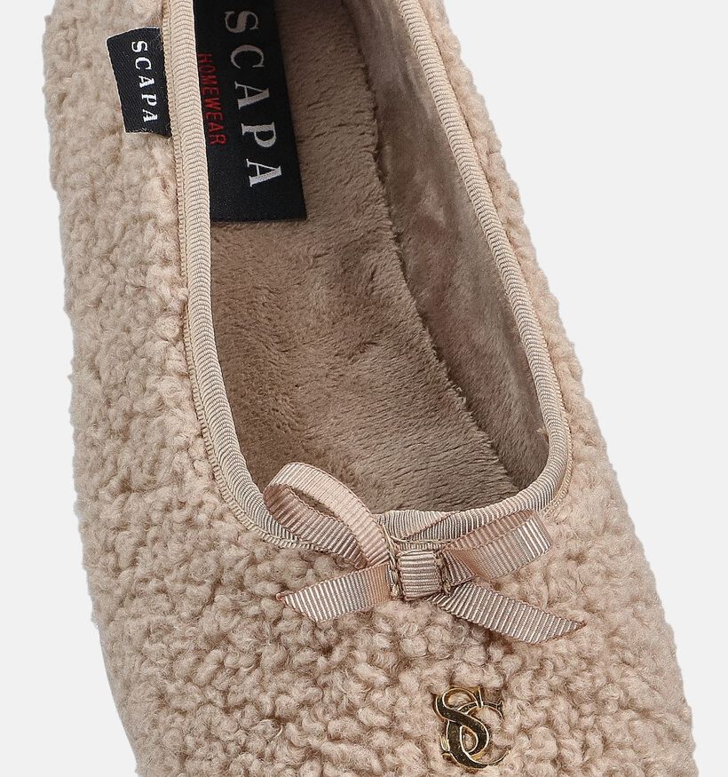 Scapa Pantoufles fermées en Beige pour femmes (364060)