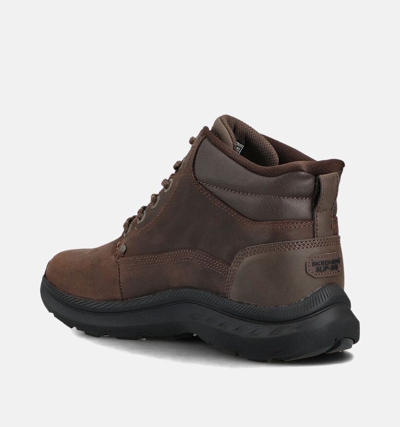 Skechers Pollard Waylon Bruine Veterboots voor heren (360855)