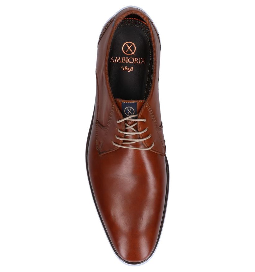 Ambiorix Chaussures habillées en Cognac en cuir (249176)