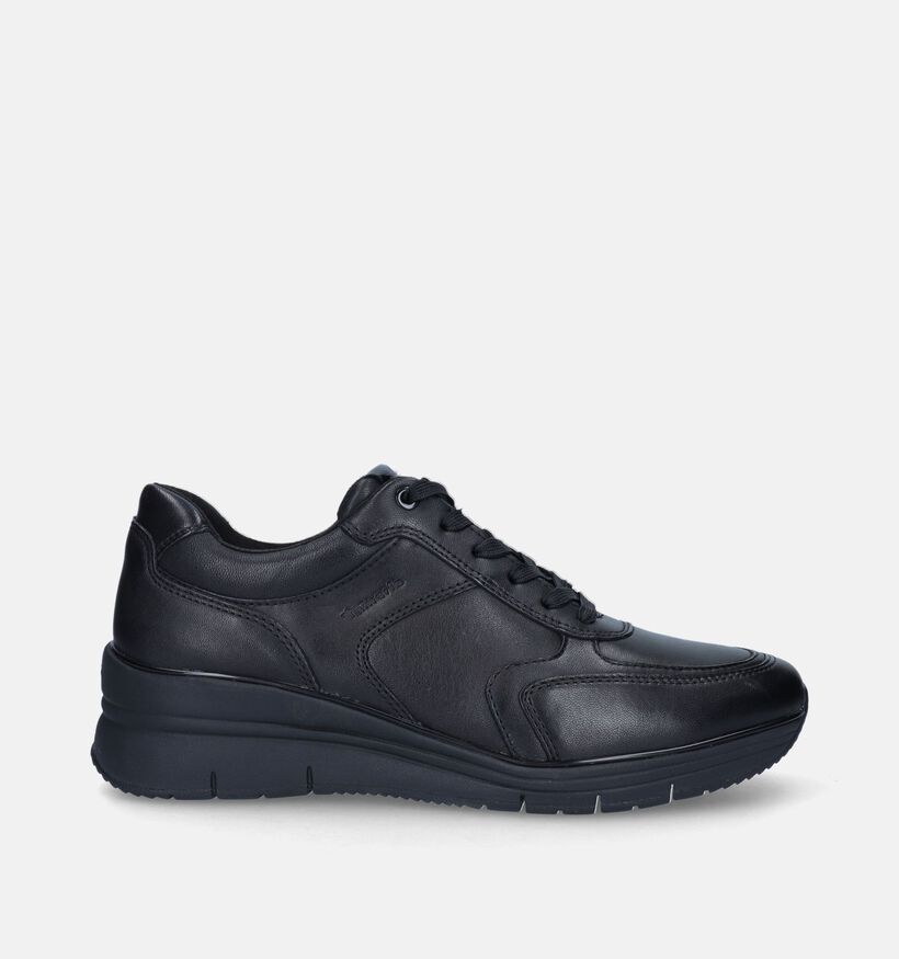 Tamaris Zwarte Sneakers met sleehak voor dames (344693) - geschikt voor steunzolen