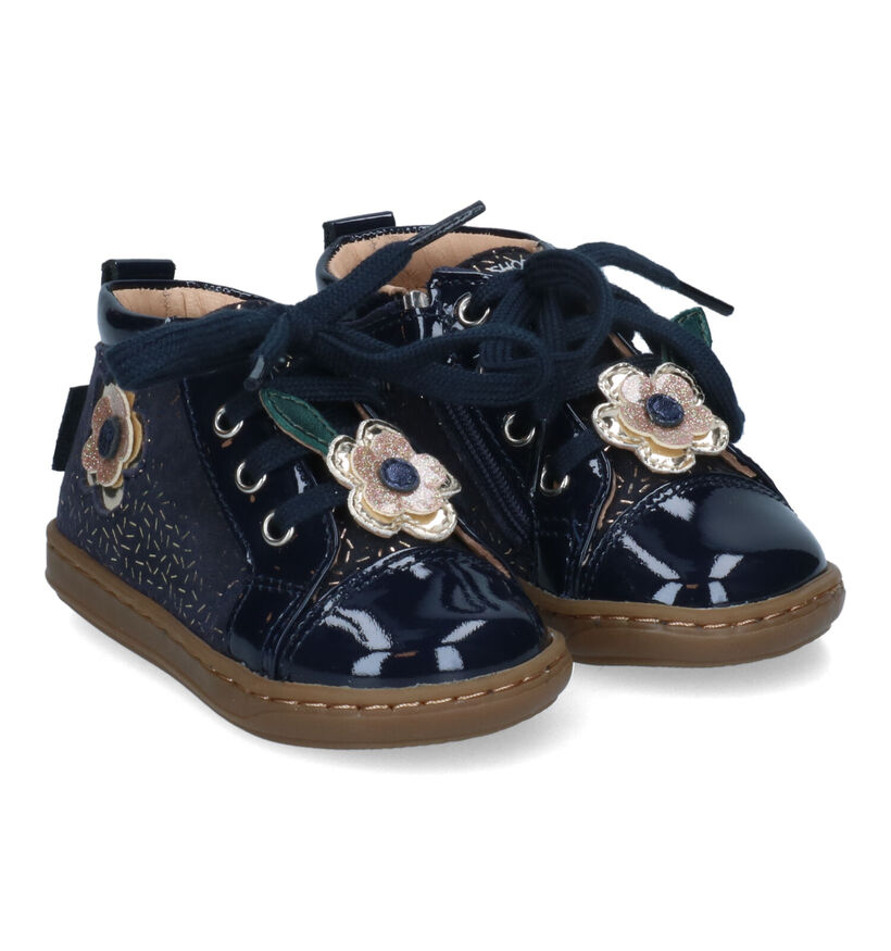Shoo Pom Bouba Flofo Blauwe Bottines in nubuck (314438)