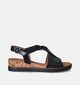 Gabor Zwarte Sandalen met sleehak voor dames (355007)