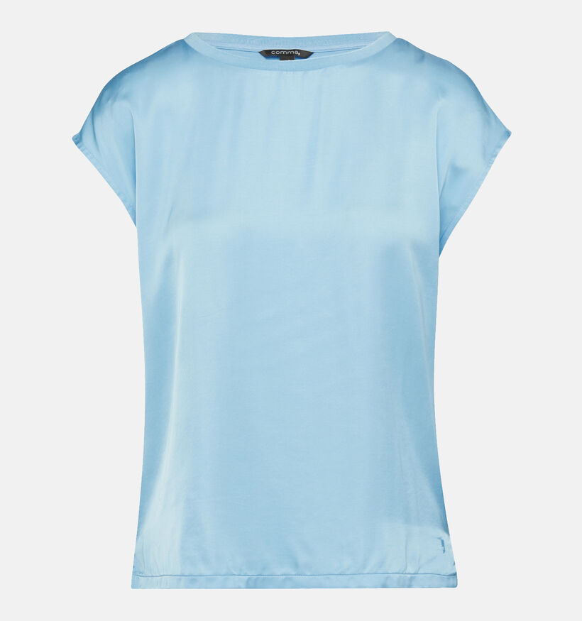 comma Blauwe T-shirt voor dames (350032)