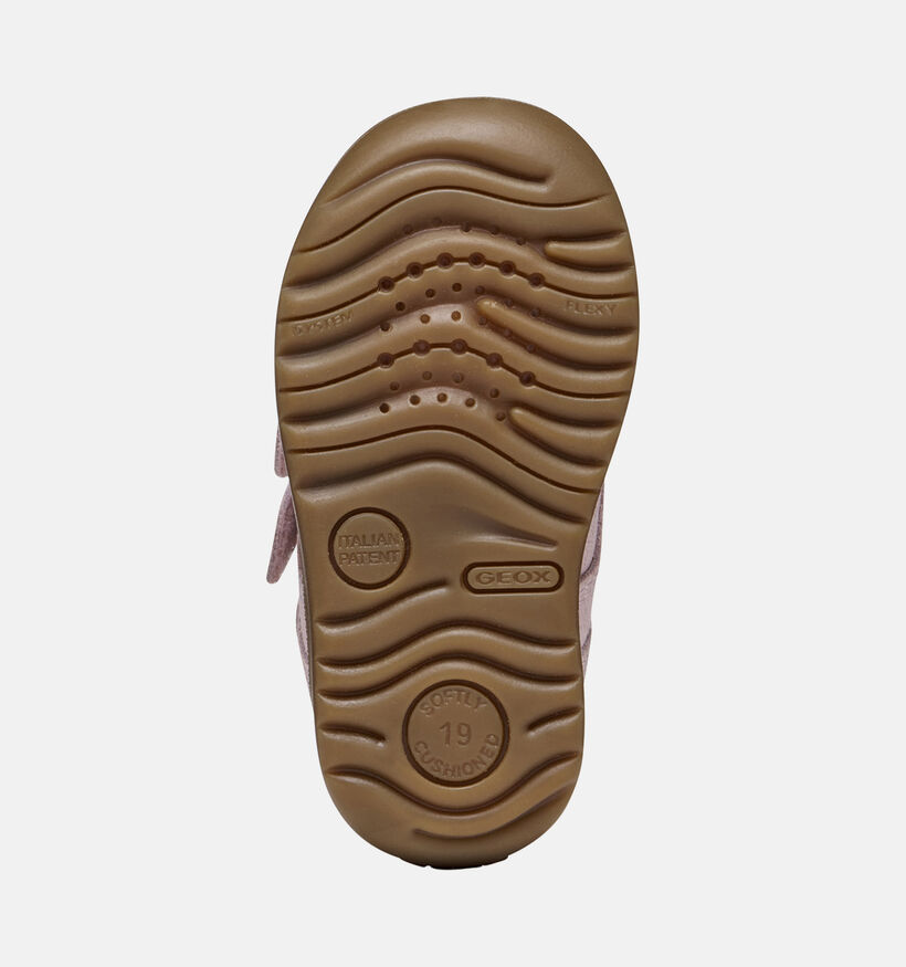 Geox Macchia Baskets montantes en Rose pour filles (377745) - pour semelles orthop&eacute;diques