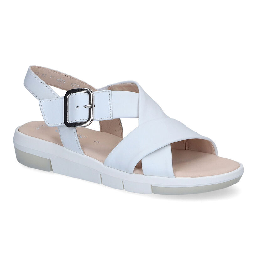 Gabor Best Fitting Witte Sandalen in leer (306131)