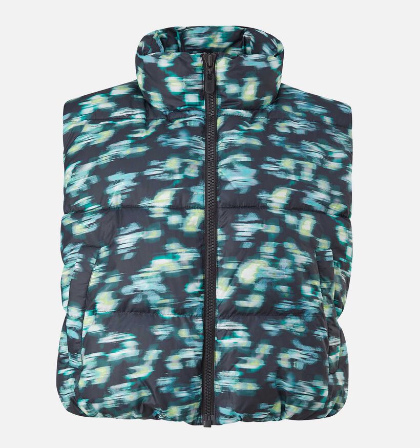 comma casual identity Zwarte Puffed bodywarmer voor dames (333888)